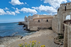 Widok na Castello Maniace - Wyspa Ortygia, Syrakuzy